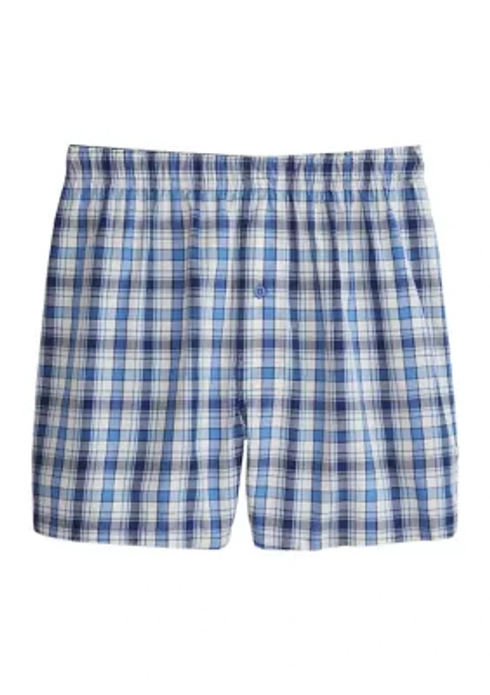 Big & Tall Plaid Boxers