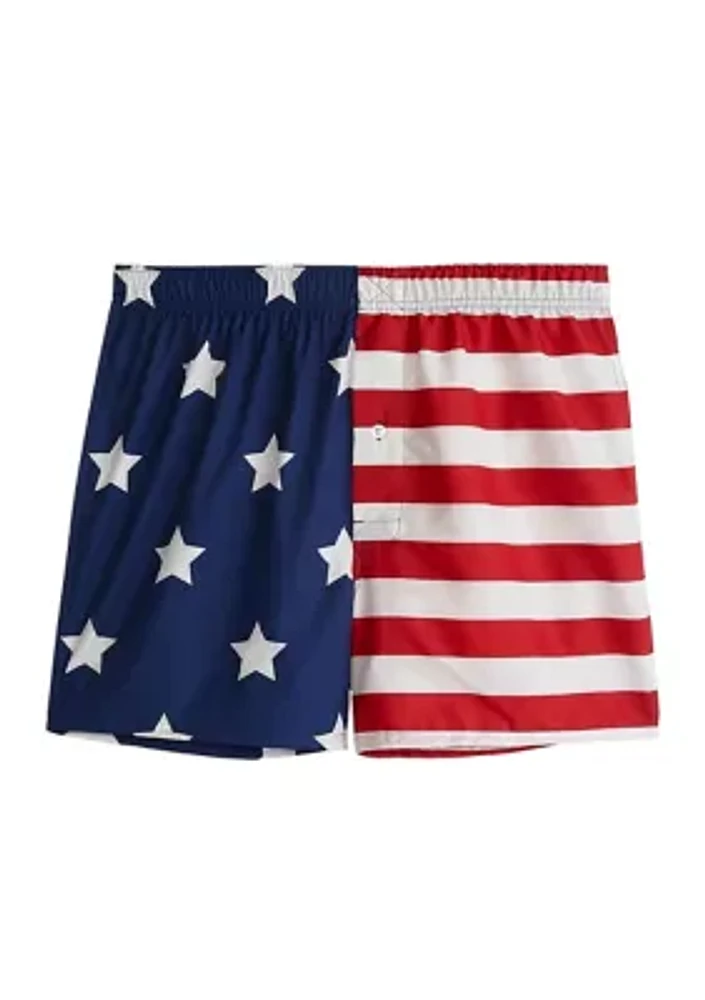 Big & Tall Americana Stars and Stripes Boxers