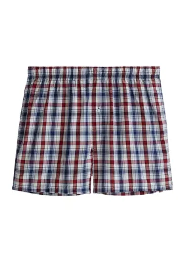 Big & Tall Plaid Boxers