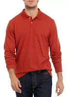 Long Sleeve Jersey Polo Shirt