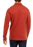 Long Sleeve Jersey Polo Shirt