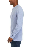 Long Sleeve Thermal Henley Shirt