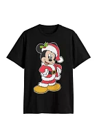 Santa Mickey Hand Hips Graphic T-Shirt