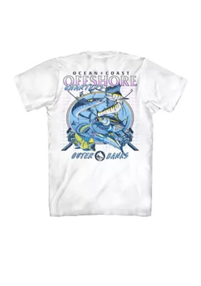 Short Sleeve Offshore Charters Graphic T-Shirt