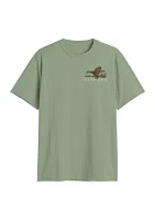 Short Sleeve Camo Duck Graphic T-Shirt