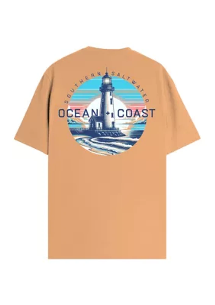 Southern Saltwater Lighthouse Short Sleeve Graphic T-Shirt