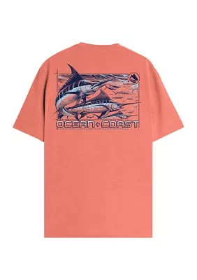 Short Sleeve Fish Graphic T-Shirt