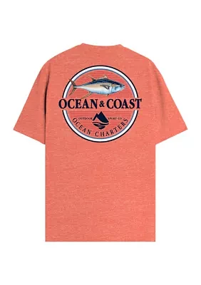 Short Sleeve Ocean Charter Graphic T-Shirt