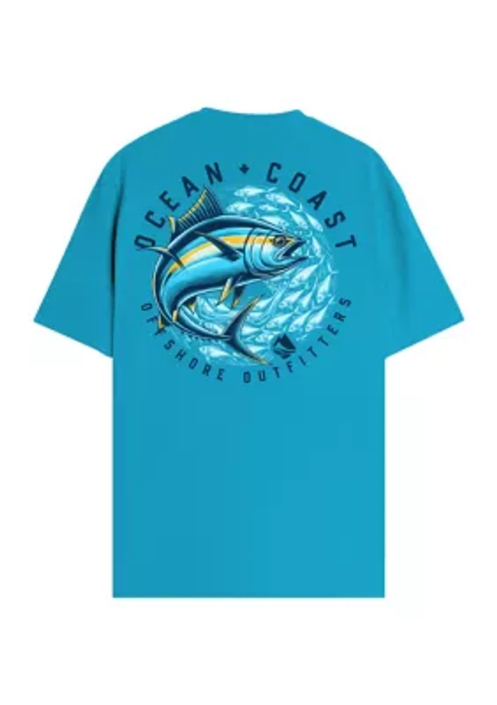 Short Sleeve Tuna School Graphic T-Shirt