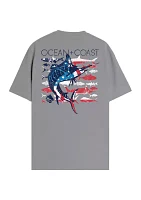 Short Sleeve American Marlin Graphic T-Shirt