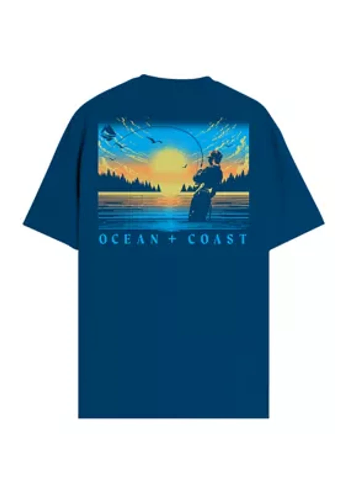 Short Sleeve Fishing Graphic T-Shirt