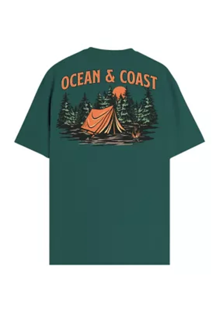 Short Sleeve Camping Graphic T-Shirt