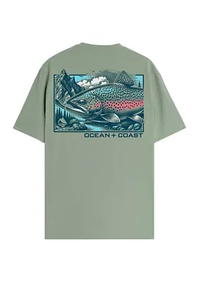 Short Sleeve Mountain Trout Graphic T-Shirt