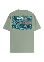 Short Sleeve Mountain Trout Graphic T-Shirt