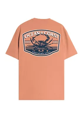 Short Sleeve Crab Graphic T-Shirt