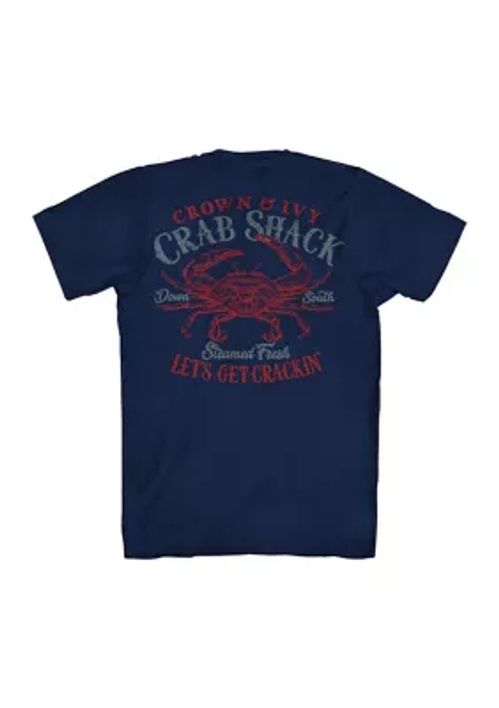 Crab Shack Short Sleeve Graphic T-Shirt