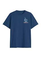 Flag Sailboat Short Sleeve Graphic T-Shirt