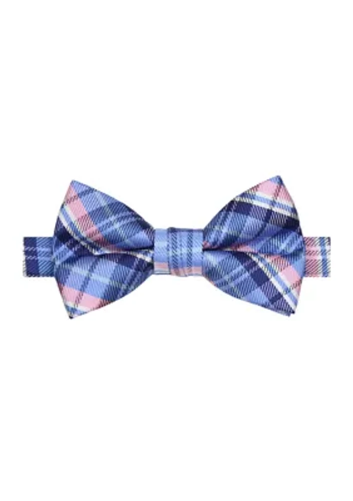 Printed Plaid Bowtie