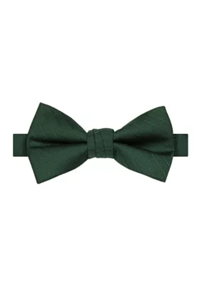 Stripe Pre-Tied Bowtie 