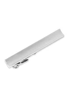 Silver Tone Curved Tie Bar