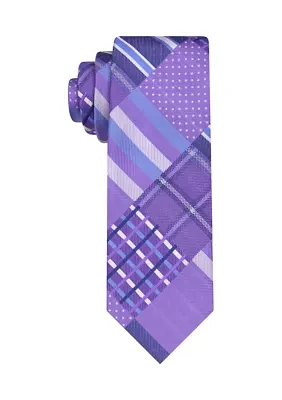 Patchwork Plaid Tie