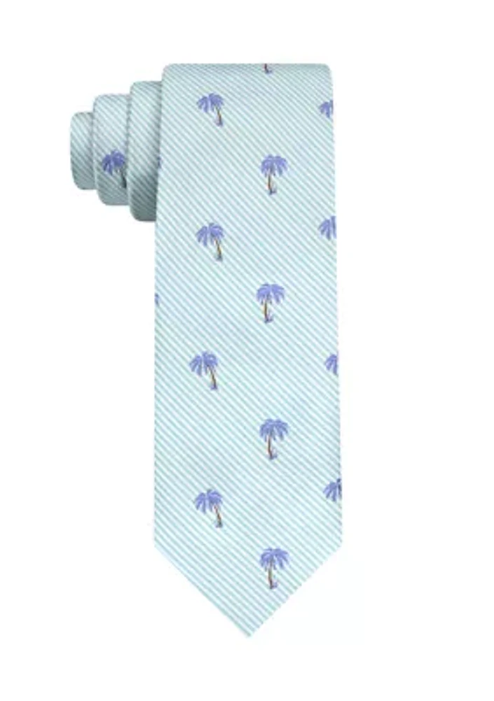 Striped Palmetto Tree Tie