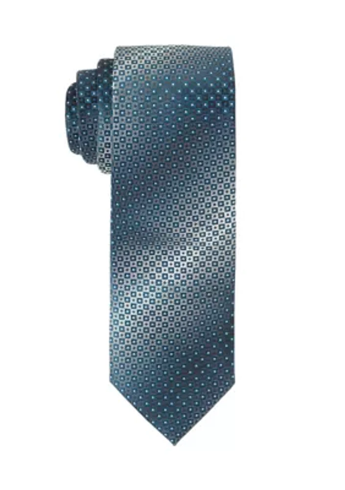 Extra Long Micro Shaded Square Tie