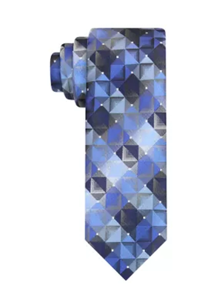 Kaleidescope White Dot Tie