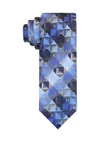 Kaleidescope White Dot Tie