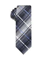 Dotted Shaded Plaid Tie