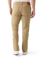 Khaki Straight Leg Pants