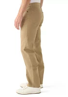 Khaki Straight Leg Pants