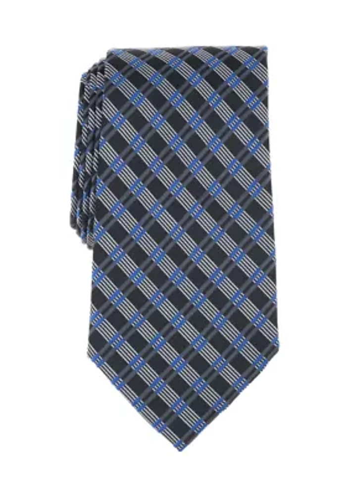 New Bridge Grid Printed Tie