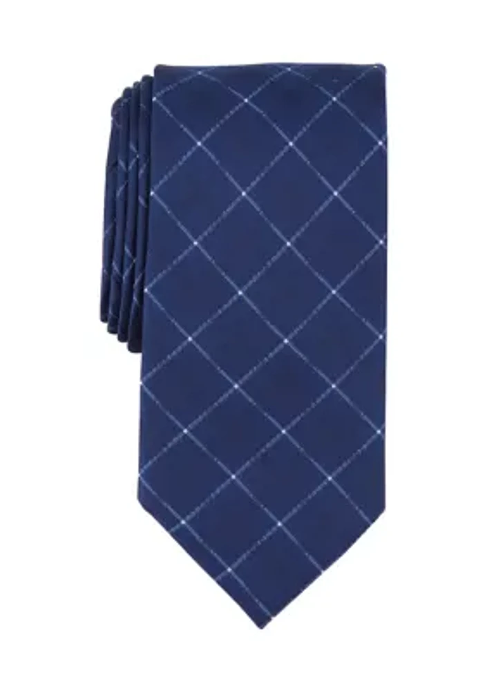 Thanet Grid Printed Tie