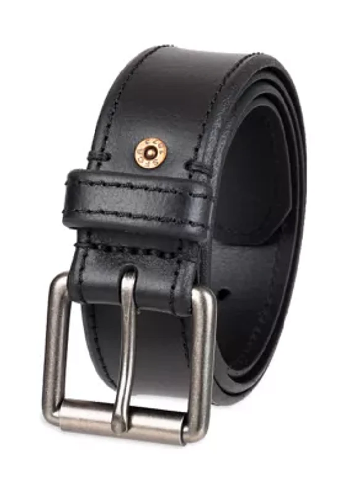 Casual Leather Roller Buckle Belt