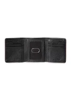 RFID Leather Trifold Colored Edge Wallet