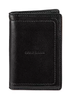 Leather Duofold Wallet with Interior Metal Ejector Card Case