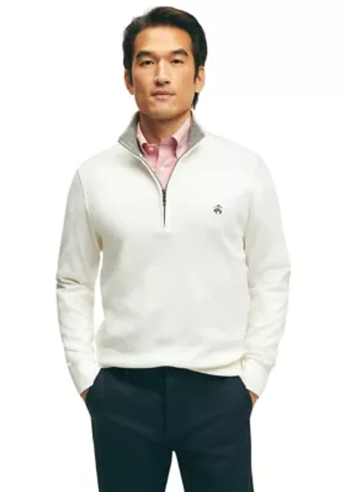 French Rib Half-Zip