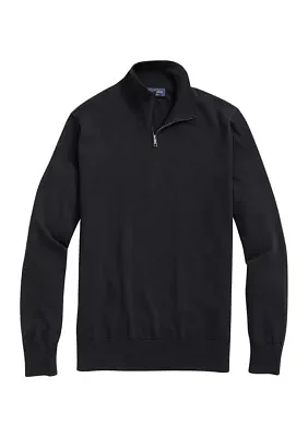 Supima Cotton Half-Zip Sweater