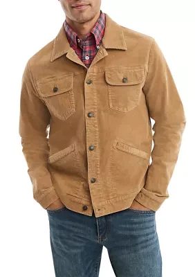 Men's Medium Wale Corduroy Trucker Jacket