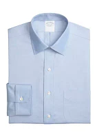 Men's Stretch Supima Cotton Non-Iron Pinpoint Oxford Ainsley Collar Dress Shirt