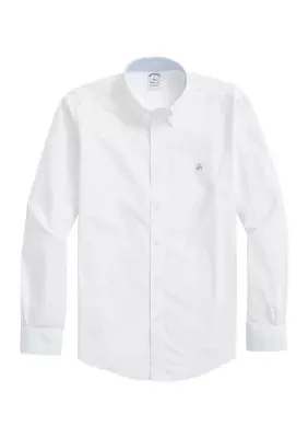 Men's Stretch Non-Iron Oxford Button-Down Collar Sport Shirt