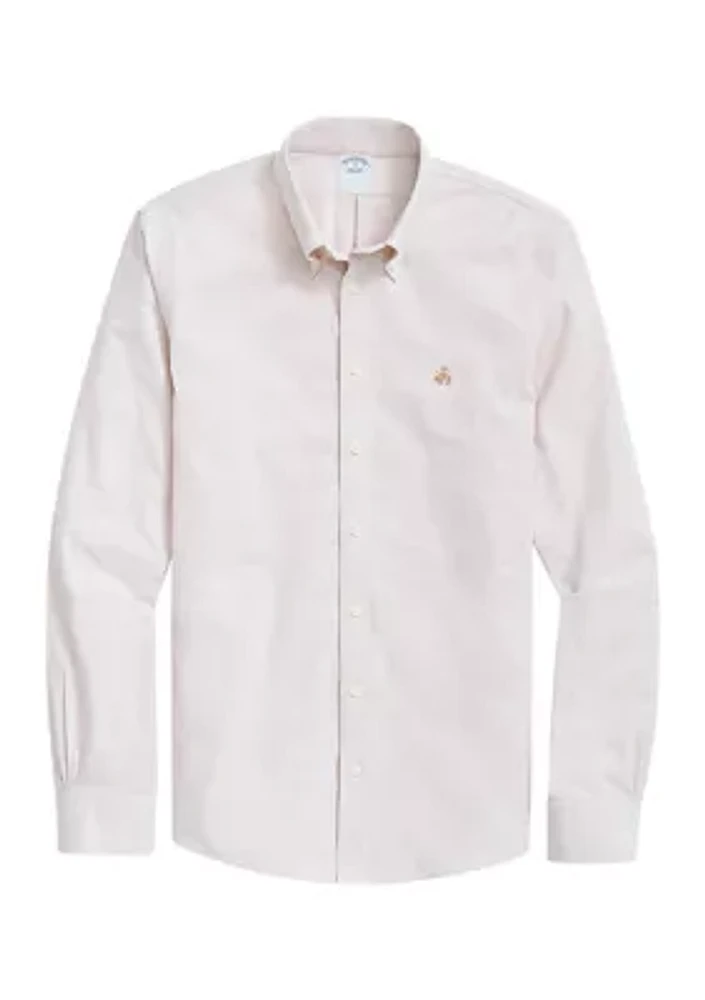 Stretch Non-Iron Oxford Button-Down Collar Sport Shirt