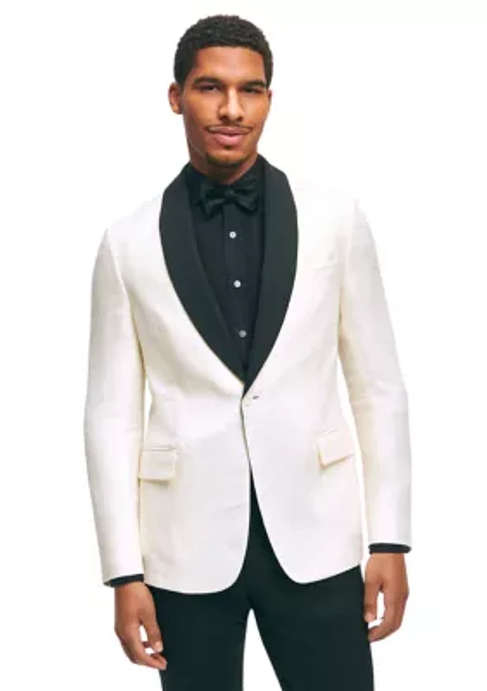 Classic Fit 1818 Herringbone Dinner Jacket Linen-Wool Blend