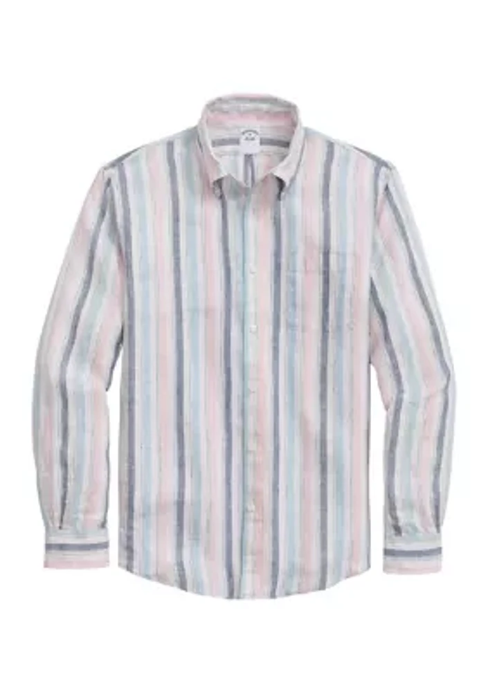 Irish Linen Archive Striped Sport Shirt