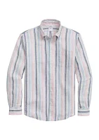 Irish Linen Archive Striped Sport Shirt