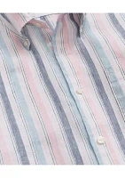 Irish Linen Archive Striped Sport Shirt