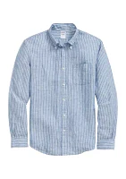 Irish Linen Striped Sport Shirt