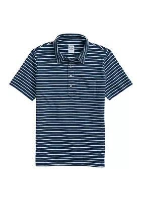 Vintage Polo Indigo-Washed Jersey Cotton