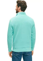 French Rib Half-Zip Pullover